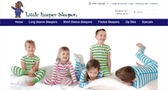 Desktop Screenshot of littlekeepersleeper.com