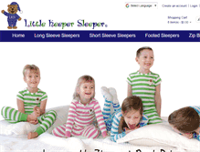 Tablet Screenshot of littlekeepersleeper.com